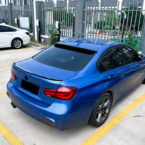สปอยเลอร์หลัง BMW สีดำเงา ลายคาร์บอนไฟเบอร์ สำหรับซีรีส์ 3 F30 ปี 2013-2019 แบบ Ducktail - Product Image 1