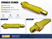 Cylindre hydraulique de direction inclinable et de flèche pour chargeuse sur pneus LiuGong, modèle SHMC CLG856, pièces de rechange robustes
