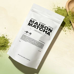 Pochette personnalisée avec fermeture éclair, qualité alimentaire, pour poudre de matcha, emballage pour thé - Product Image 3