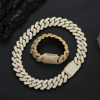 Bracelet cubain en laiton BB042 à trois rangs de 25 mm de large, incrusté de zirconium en forme de diamant, style hip-hop audacieux et large, bijoux ZIRCON unisexe