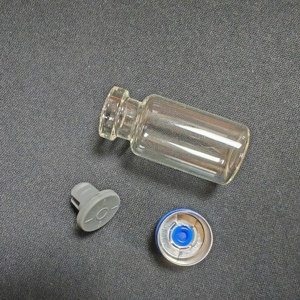 Vente en gros de flacons en verre transparent de laboratoire, forme cylindrique, bouchon à vis, utilisation en laboratoire, 3 ml, couvercle bleu pour les consommables des SALONS DE BEAUTÉ - Product Image 2