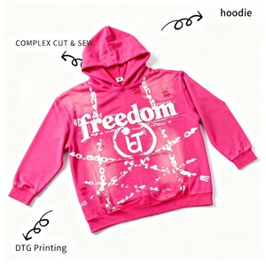 Heavyweight 100% Cotton Zip Hoodie Biểu Tượng Tùy Chỉnh Cộng Với Kích Thước Pháp Terry Boxy Phù Hợp Với Quá Khổ Thời Trang Đường Phố Mùa Thu Cổ Điển Đá Rửa - Product Image 3