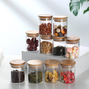 Nhỏ Rộng Miệng Lớn Gia Vị Lưu Trữ <span class=keywords><strong>Mason</strong></span> Thủy Tinh Đóng Hộp Hộp Chai Jar Bộ <span class=keywords><strong>250</strong></span> <span class=keywords><strong>Ml</strong></span> Với Nắp Muỗng Decal Cho Nhà Bếp - Product Image 6