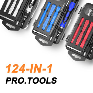 Yiyun MT-ST124in1 Kit de Herramientas de Precisión para Electrónica de 101 Piezas, Plástico y Acero CRV, Acabado Natural, <span class=keywords><strong>Destornillador</strong></span> Magnético OEM - Product Image 5