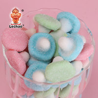 Bonbons en gros 1kg Halal, saveur fruitée, bonbons gélifiés colorés en forme de champignon, saveur acidulée, pour collations d'enfants