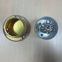 Sprinkler d'incendie en laiton 68C, pendentif mural dissimulé, pour incendies de classe A/B, taille 1/2 pouce