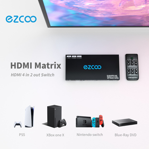 4K60 <strong>HDMI</strong> Matrix 4 In <strong>2</strong> Out Dolby Vision HDR Scaling <strong>Output</strong> Seamless <strong>Switching</strong> - Product Image 5