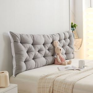 Headboard <b>Cushion</b> Rectangle Solid Color Polyester Cotton Ergonomic Lumbar Support Pillow Bed Backrest - Product Image 3