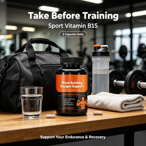 <span class=keywords><strong>Vitamine</strong></span> <span class=keywords><strong>B15</strong></span> Sportive, Gluconate de Calcium, Renforcement Sanguin, Apport d'Oxygène, Endurance, Force, Puissance, Absorption Rapide - Product Image 4