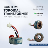 Transformateur toroïdal monophasé, transformateur de puissance 50W-5000W, 110V 240V, enroulement en cuivre, convertisseur de tension 50/60Hz, OEM personnalisé