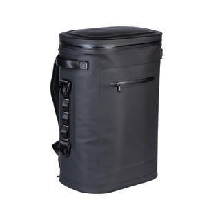 Bolsa Refrigerante Personalizada para Exteriores de 9900 ml, Redonda, Impermeable, Aislada, Mochila Portátil para Camping y Deportes, Negra - Product Image 3