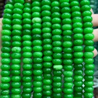Manik-manik Batu Alam Bentuk Rondelle & Abacus 6x10mm Campuran Warna, Manik-manik Lepas untuk Pembuatan Perhiasan DIY, Gelang, Kalung, Aksesoris