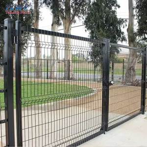 Portail battant à double battant en treillis métallique pour jardin, installation facile et rapide, avec maille 3D - Product Image 6