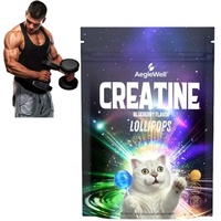 Sucettes à la créatine à la myrtille de marque privée, supplément de créatine portable pour l'entraînement physique, bonbons à la créatine, 30 sucettes, nutrition sportive personnalisée