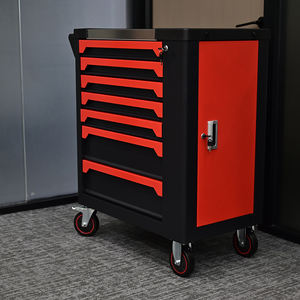 Armoire à outils <span class=keywords><strong>en</strong></span> métal colorée de 46 pouces avec 3/7/9/12 tiroirs, plan de travail <span class=keywords><strong>en</strong></span> <span class=keywords><strong>bois</strong></span> et 4 roulettes pour garages et ateliers - Product Image 6