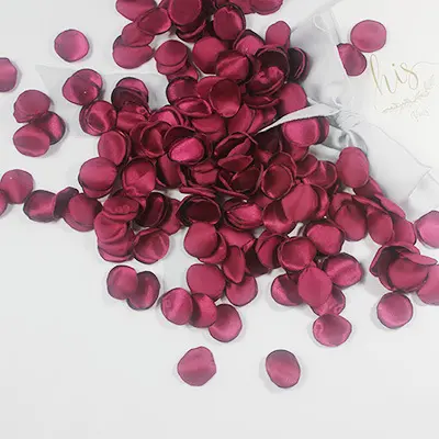 Factory Price Real Touch Artificial Flower Silk Organza Pure Rose Petals For Wedding Decoration