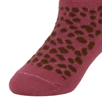 Chaussettes de cheville en coton pour enfants avec motifs léopard respirantes pour logo de printemps positionné en bas