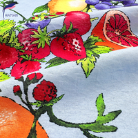 Hot Color Damen T-Shirts Kleider Röcke Liner Digital Fruit Print Gewebtes Kleidungs stück Atmungsaktiv für besondere Anlässe