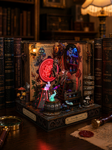 Kit de bricolage Magic Forbidden Land : Miniature Book Nook en MDF, maison de poupée en bois pour décoration d'étagère - Product Image 1