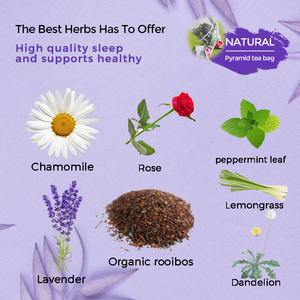 Customized Sleep Herbal <strong>Tea</strong> for Adults Infused with Lavender Chamomile <strong>Valerian</strong> Root - Product Image 4