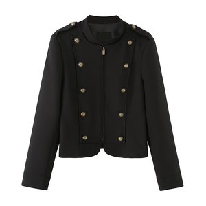 Ropa de Mujer MYST&ZA, Primavera 2026, Nueva Colección - Blazer <span class=keywords><strong>Elegante</strong></span> y Versátil con Cuello Redondo y Botones Decorativos, Corte Entallado 2010876 - Product Image 1