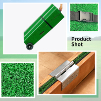 Vente en gros d'usine, marque PGK, touffe de lancer portable et durable en bois vert pour baseball/softball avec roues, 205x80cm