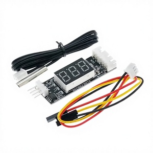 4선식 PWM 팬 온도 컨트롤러 디지털 디스플레이 온도-속도 제어 차단 기능 DC 12V 3A - Product Image 1