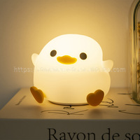 Lampe à led en silicone souple et écologique pour enfants, lampe de nuit en forme de champignon 3D, animaux mignons, pour dormir