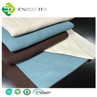 GOTS-Zertifizierter OEKO-TEX 100% Bio-Baumwoll-Doppelseitiger 3-Lagiger Seersucker-Stoff 180gsm Gewebter Baby-Stoff Weich Mittelgewichtig für Jungen und Mädchen