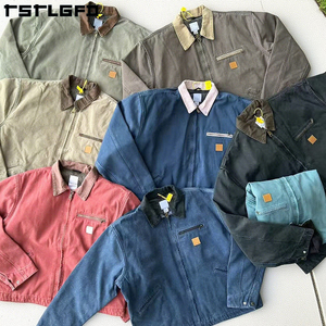 Áo khoác vải bố cổ điển mùa đông dành cho công nhân, sản xuất OEM ODM bán buôn, áo khoác Detroit in kỹ thuật số chất lượng cao tùy chỉnh cho nam - Product Image 2