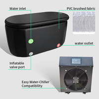 Baignoire de récupération sportive gonflable en PVC brossé pour bain froid (Ice Barrel)