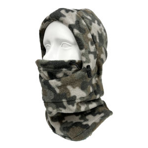 Passamontagna Design Mimetico in Pile Spesso con Logo Personalizzato, Caldo per l'Inverno, Maschera da Sci Unisex per Sport e Feste - Product Image 2