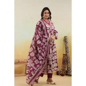 Premium Ladies Kurta para verano, venta al por mayor, nueva moda, conjunto de Kurti de algodón indio tradicional con bordado hecho a mano - Product Image 3