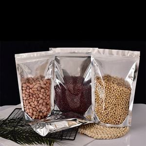 ถุงอาหารพลาสติกฟอยล์อลูมิเนียมใสด้านหน้าพิมพ์ลายแบบกำหนดเองมีซิปล็อคถุงซิปล็อคเปิดปิดได้กันความชื้นถุงอาหารพลาสติก - Product Image 4