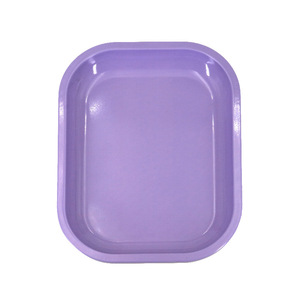 Plateau à <span class=keywords><strong>rouler</strong></span> carré en métal personnalisé avec logo, manuel, recyclable, moderne, à rebord haut pour accessoires et stockage de <span class=keywords><strong>tabac</strong></span>, vente en gros - Product Image 5