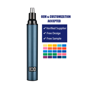 Tondeuse à cheveux du nez, des oreilles et des sourcils rechargeable par USB, affichage LED, lame à double tranchant, tondeuse électrique pour femmes et hommes - Product Image 1
