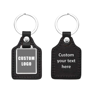 Personalized Custom Sublimation Keychain Leather Keychain Accessories Cute Car Keychains Charm with Custom logo