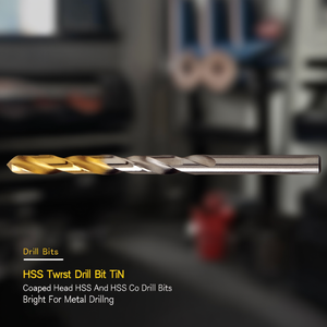Hss Twist <b>Drill</b> <b>Bit</b> TiN Coated Head Hss And Hss Co <b>Drill</b> <b>Bits</b> Bright For Metal Drilling - Product Image 3