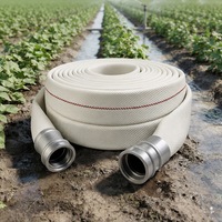 Tuyau d'irrigation agricole plat en PVC souple et durable anti-UV pour champs de coton, 100m ou 50m ou sur mesure, Mali