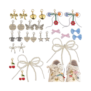 Schoenspelden Parel Strik Schoen Bedels Sneakers Schoenveter Decoraties Clips Schoen Sieraden Accessoires Voor Sneakers Decor - Product Image 1