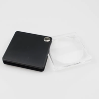 Folding Pocket Acrylic Hand Magnifier with Pull-Out Sleeve 50mm Lens Diameter for Kids or Gift
