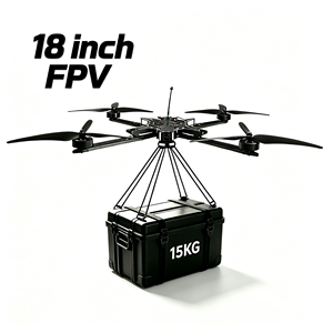 Drone FPV de 18 pouces, grande capacité de levage (15 kg), portée de 10 km, caméra 4K, châssis professionnel en fibre de carbone, télécommande, RTF, UAV - Product Image 1