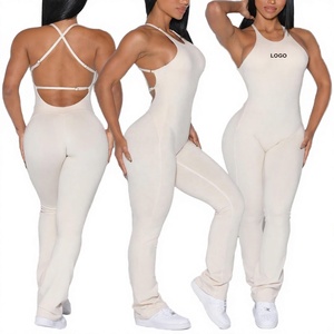 Litthing - Mono de Yoga Sexy para Mujer, sin Mangas, de una Pieza, Ropa Deportiva Elástica, Traje de Gimnasio - Product Image 2