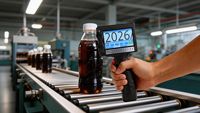 Impresora de Inyección de Tinta Portátil Inteligente, Recargable, con WiFi, Máquina de Codificación Digital para Impresión de Códigos QR, Códigos de Barras y Datos Variables
