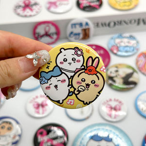 Badge rond en métal, en étain, en tôle, de taille personnalisée, 1 pouce, 25 mm, 32 mm, 58 mm, vierge, impression de logo, bouton assorti, épingle - Product Image 1