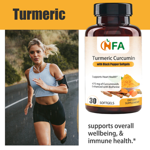 Gélules de Curcuma et Curcumine OEM ODM avec Extrait de Curcuma et Extrait de Poivre Noir pour Soutenir le Bien-être Général et la Santé Immunitaire - Product Image 4