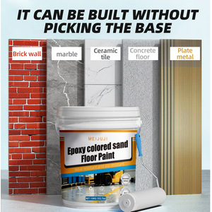 Pintura Epóxica Autonivelante para Pisos con Arena de Color, Revestimiento con Efecto Mármol, Resistente al Desgaste, Antideslizante, para Exteriores y Residenciales - Product Image 2