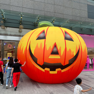 Citrouille Gonflable Lumineuse pour Halloween – Décoration de Fête Thème <span class=keywords><strong>Maison</strong></span> <span class=keywords><strong>Hantée</strong></span> avec Ambiance Sinistre pour Centres Commerciaux - Product Image 5