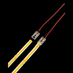COB SMD LED Strip Solderless Connector 2-Pin 8mm Front-Wire Middle Corner Accessories Set for 2835 Single Color Wholesale Clip - Product Image 1