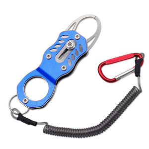 Fishing Plier Stainless Steel Portable Multi Function Hook Remover Fish Control Tool With Carabiner And Spring Cord - Product Image 1